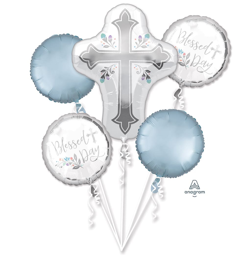 41110-Holy-Day.jpg Holy Day Foil Balloon Bouquet (5 Balloons) - Image 1