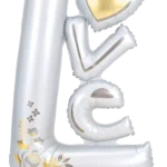L-O-V-E Wedding AirLoonz Foil Balloon (Freestanding)