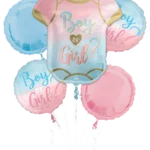 The Big Reveal Foil Balloon Bouquet (5 Balloons)