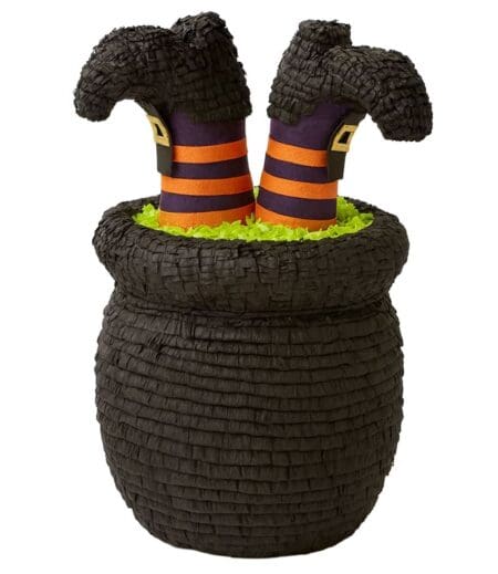 Witch in the Cauldron Halloween Piñata – Fun Party Centerpiece 32 Inch