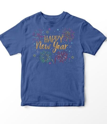Happy New Year T-Shirt - Festive Celebration Graphic Tee - Perfect for New Year's Eve Party