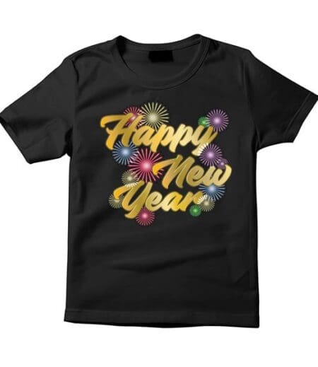 Happy New Year T-Shirt - Festive Holiday Graphic Tee - Celebrate New Year's Eve in Style